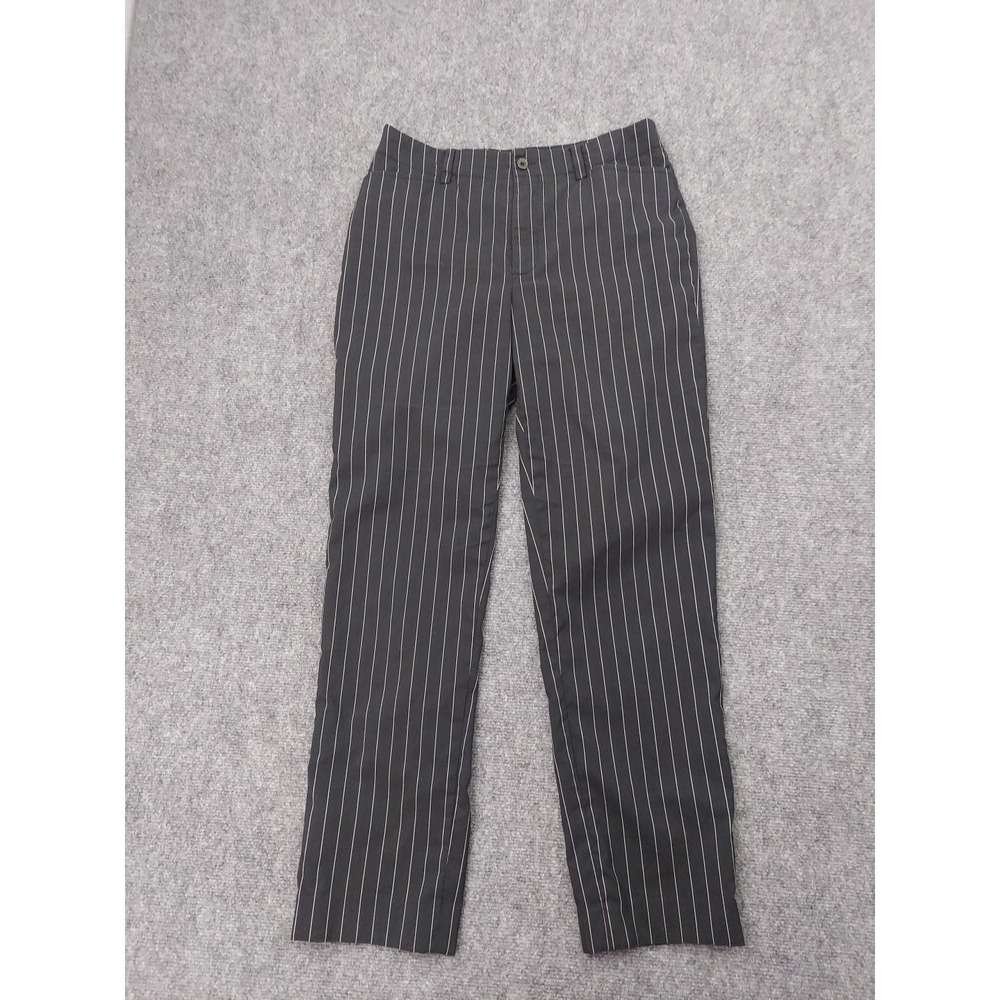 LRL Ralph Lauren Pants Womens 8 Black Pin Stripe Dress Slacks Career Vtg
